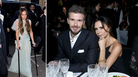 victoria beckham crutches